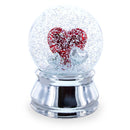 Romantic Red Heart in Love Glass Musical Water Snow Globe