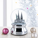 New York City Skyline with Silver Base Water Snow Globe