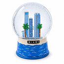 Miami Beach Skyline Glass Water Snow Globe