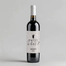 Guess What Pregnancy Wine Label