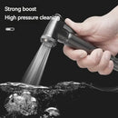 Gunmetal gray copper bidet parts set for bathroom dual nozzle control