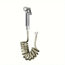 Gunmetal gray copper bidet parts set for bathroom dual nozzle control