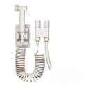 Gunmetal gray copper bidet parts set for bathroom dual nozzle control