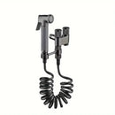Gunmetal gray copper bidet parts set for bathroom dual nozzle control