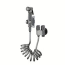 Gunmetal gray copper bidet parts set for bathroom dual nozzle control
