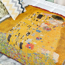 Gustav klimt the kiss art pattern woven tapestry bedroom blanket