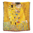 Gustav klimt the kiss art pattern woven tapestry bedroom blanket