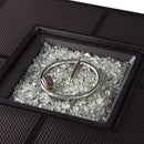 Black Aluminum Fire Table Set with Two Loveseats and Two Club Chairs