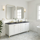 James Martin Chicago 72" Double Bathroom Vanity, Glossy White