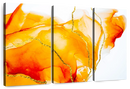 Abstract Orange Spill Wall Art