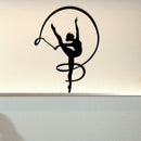 Gymnast Girl Metal Wall Decor