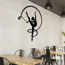 Gymnast Girl Metal Wall Decor