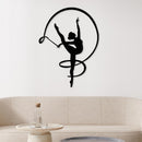 Gymnast Girl Metal Wall Decor