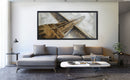 Hand Painted Acrylic and Foam 3D Wall Art Golden Gate Bridge 32 x 71 Rectangular Canvas with a Black Wooden Frame