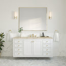 James Martin Chicago 60" Single Bathroom Vanity, Glossy White