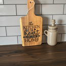 Laser Engraved Acacia Wood Cutting Board – Kitchen Decor, Cheeseboard, Gift for Food Lovers