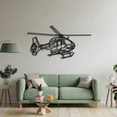 H145M LUH SOF Angle Metal Aircraft Wall Art - NCP0571