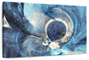 Ocean Line Swirls Abstract Wall Art