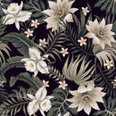 Fashionable Dark Wallpaper with Flowers Smart Quality