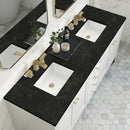 James Martin Chicago 72" Double Bathroom Vanity, Glossy White