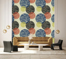Striped Circles Pattern Wallpaper