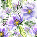Stylish Purple Flowers Wallpaper Fashionable