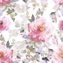 Fashionable Pink Floral Wallpaper Chic