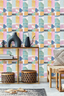 Colorful Geometric Elements Wallpaper