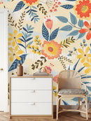 Fashionable Summer Flowers Wallpaper Smart