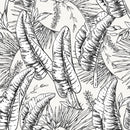 Black and White Palm Leaves Wallpaper