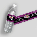 Hairstylist Glitter Water Bottle Labels