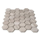 Haisa Light Honed Hexagon Marble Mosaics 12x12