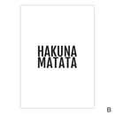 Hakuna Matata Canvas