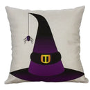 Halloween pumpkin ghost bat linen pillow cover living room decor