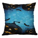 Halloween pumpkin ghost bat linen pillow cover living room decor