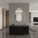 Brass Wavy Mirror - Oval Mirror