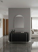 Handmade Silver Brass Arch Wall Mirror