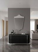 Italian Silver Brass Frame Aesthetic Mirror