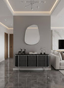 Silver Asymmetrical Wall Mirror
