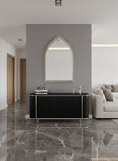 Handmade Engraved Mirror - Brass Arch Mirror