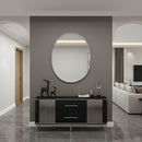 Handmade Silver Brass Oval Mirror