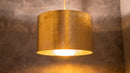 Hammered Brass Cylinder Pendant Light, Unlacquered Brass Pendant Light