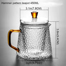 DecorBites™ Borosilicate Glass Teapot with Infuser for Puer Tea and Boiling Water