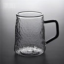 Hammered gray & amber glass water pitcher for dining room kitchen