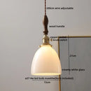 Hammered gray glass led pendant lamps for living room lighting