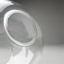 Hand blown clear glass globe lampshade for living room lighting