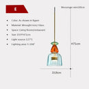 Hand-blown colorful candy glass chandelier pendant light dining room