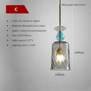 Hand-blown colorful candy glass chandelier pendant light dining room