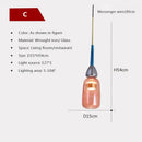 Hand-blown colorful candy glass chandelier pendant light dining room