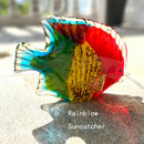 Hand blown tropical fish glass figurines living room decor